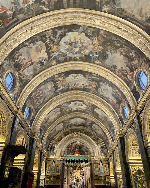 Inside St John's Cathedral Valletta Malta