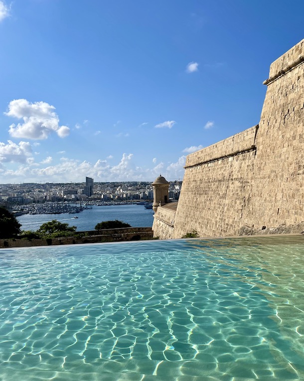 Phoenicia Hotel pool in Valletta, Malta