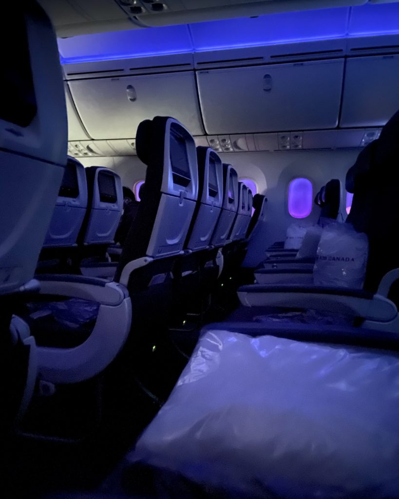 Lights out on Air Canada flight