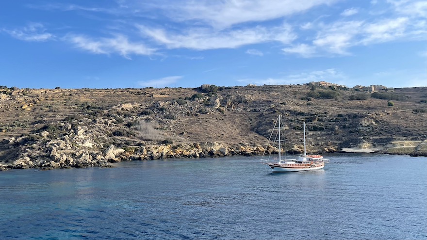 View from the Gozo Channel Ferry in Malta