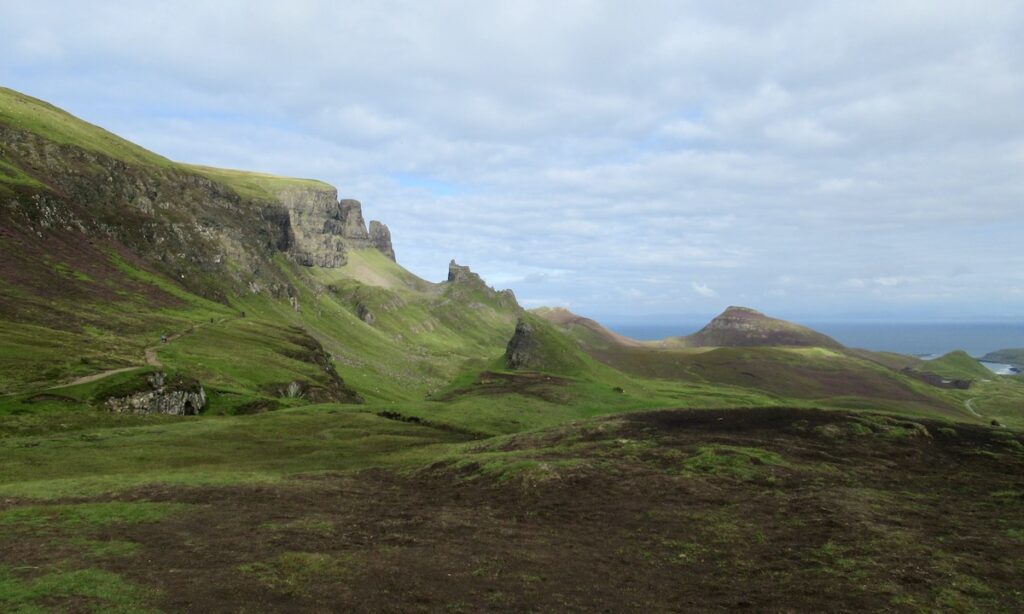 Hike route for Quiraing Isle of Skye Scotland