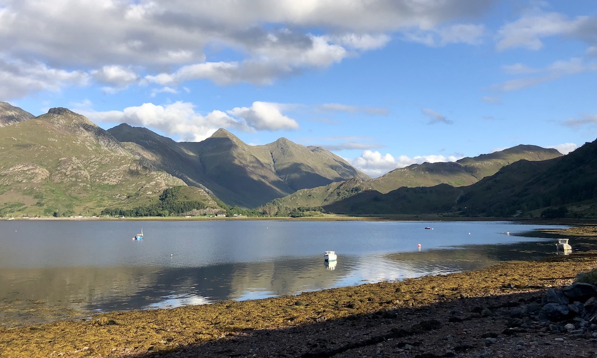 Ratagan view from Airbnb - near to Isle of Skye Scotland