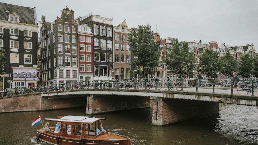 Amsterdam weekend cloudy sky