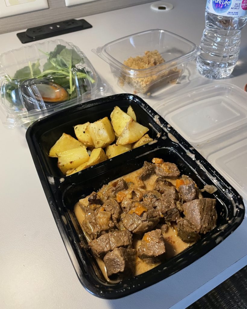 Beef stew dinner at Hilton Garden Inn
