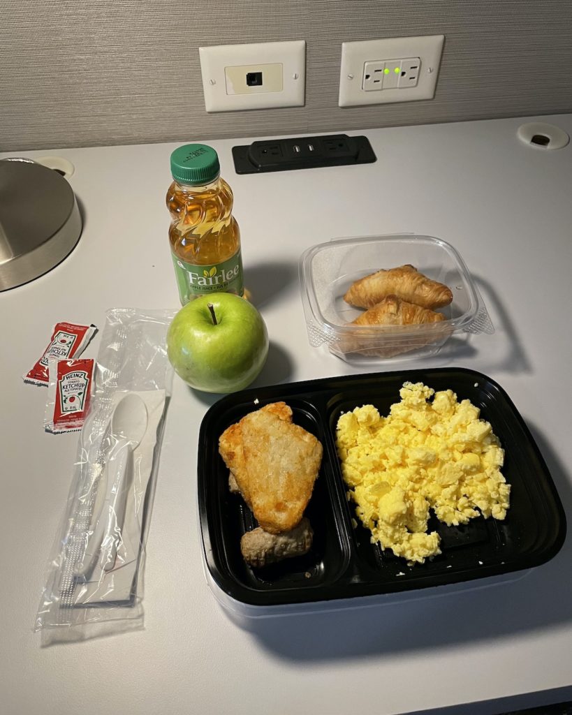 Egg breakfast at Hilton Garden Inn