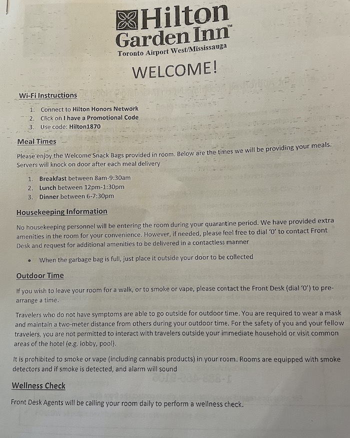 Daily exercise information hotel quarantine
