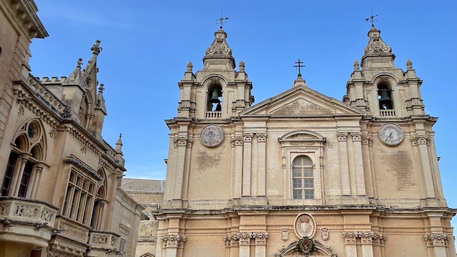 Mdina in Malta buildings
