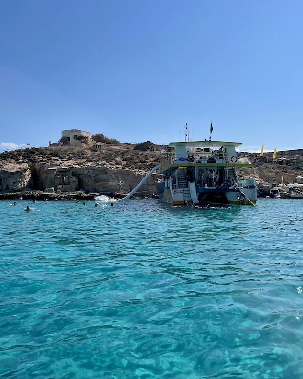 Blue Lagoon in Comino Malta boat tour