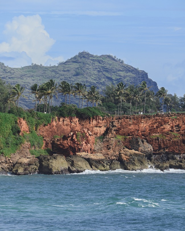 Maha'ulepu Coastal Walk in the sun